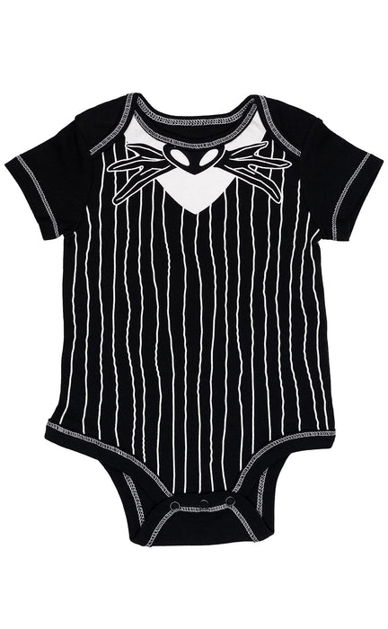 Disney Nightmare Before Christmas Jack Skellington Newborn Baby Boys Cosplay Bodysuit and Hat 3-6 Months