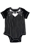 Disney Nightmare Before Christmas Jack Skellington Newborn Baby Boys Cosplay Bodysuit and Hat 0-3 Months