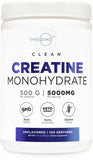 Type Zero Creatine Monohydrate (Unflavored | 500g), 5000 mg Per Serving, Micronized, Zero Sugar, Keto Friendly & Gluten Free, 100 Servings