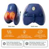 Nofa Shiatsu Kneading Neck and Back Trapezius Massager Pillow,Shoulder,Leg Pain Relief Deep Tissue,Full Body Stress Relax at Home Office and Car,Ideal Gifts for Mother's Day(Gift Box Package)