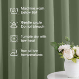 HOMEIDEAS Sage Green Blackout Curtains for Bedroom 52 X 84 Inch Length 2 Panels Set Room Darkening Bedroom Curtains, Soundproof Thermal Grommet Window Curtains for Living Room for Christmas