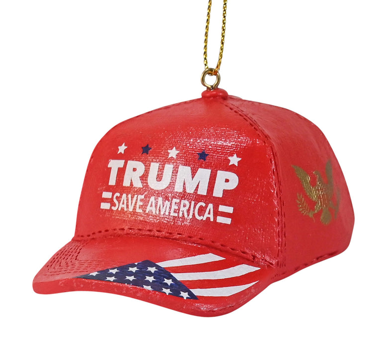 Kurt Adler 3.6" Save America Donald Trump Christmas Ornament, Make America Great Again Hat, Donald Trump Gifts, Donald Trump Ornaments, Trump 2024