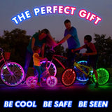 Bike Light for Bike (2 Tire) Road Electric Bike Accessories Men Wheel Lights Bicycle Lights Front Rear Bike Stuff Mens Boy Kid Christmas Stocking Stuffers Kids Teen Boys Girls Women Adults Ideas Xmas