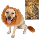 Funny Dog Cosplay Lion Brown Wig, Realistic Lion Mane Wig, Dog Lion Mane for Halloween, Christmas, Parties, Festivals, Dog Wigs for Large Dogs