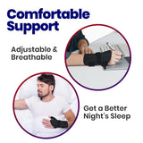 Thumb Splint & Wrist Brace | Carpal Tunnel Wrist Splint with Thumb Spica Splint | Thumb Stabilizer & Wrist Support For Tendonitis Pain, Arthritis, CMC Trigger Thumb (SM/MED, RIGHT HAND)