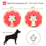 MIDOG Dog Cone Collar, Inflatable Dog Neck Donut Collar Alternative After Surgery, Soft Protective Recovery Cone for Small Medium Large Dogs and Cats Puppies - Alternative E Collar (RedDonut, XL)