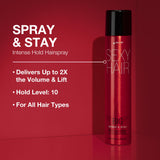 SexyHair Big Spray & Stay Intense Hold Hairspray, 9 Oz | Extreme Hold and Shine | Up to 72 Hour Humidity Resistance | All Hair Types