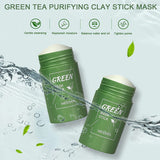 Venanoci Green Tea Mask Stick(2 Pack), Purifying Clay Mask, Blackhead Remover,Poreless Deep Cleanse Mask Stick,Oil Control Face Mask, Skin Detoxifying Face Stick Mask for all Skin Types