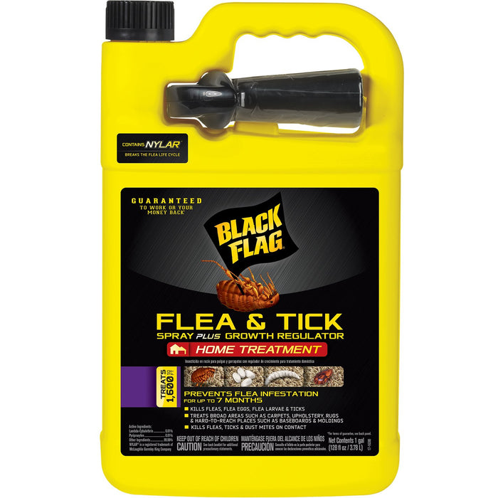 Black Flag 11093 B00PVN1ST8 Extreme Flea Killer Plus Growth Regulator RTU for Insects, 1-gal & Hot Shot Fogger with Odor Neutralizer, Kills Roaches, Ants, Spiders & Fleas