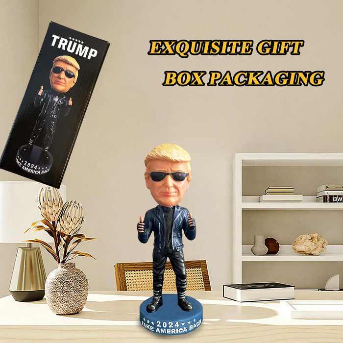 UKMPFGJ Donald Trump Collectibles Trump Merchandise Donald Trump 2024 Bobblehead Gifts for Trump Supporters and Patriotic Americans