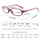 IVNUOYI 6 Pack Reading Glasses Blue Light Blocking,Fashion Ladies Spring Hinge Readers with Pattern Print,Anti Glare UV Eyeglasses for Women 0.75