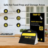 TRAP IT! Pantry Moth Traps, 10 Pack Sticky Glue Trap Indoor with Pheromones to Attract an