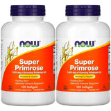Now Foods Super Primrose 1300mg, 120 gels (Pack of 2)
