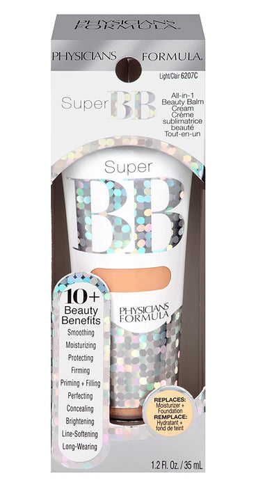 PHYSICIANS FORMULA Super BB All-in-1 Beauty Balm Cream SPF 30, Light, 1.2 Fluid Ounces