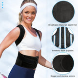 Posture Corrector for Men&Women - Back Brace for Lumbar Support and Upright - Breathable Back Straightener Back Corrector Posture Improve and Neck, Back, Shoulder Pain Relieve,X-Large(37-42 Inches)