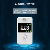 WINCZAUEH Breathalyzer-Professional-Grade-Accuracy-Portable-Alcohol Breathalyzer Tester Personal Breathalyzers with Bluetooth Connectivity Digital and Memory Function for Home Party Use, White