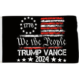 Probsin Trump Vance 2024 Flag 3x5 Ft We the People 1776 America Flag Make America Great Again Banner Party Supplies Yard Sign Home Decor Hanging Poster for College Room Man Cave Welcome Photo Backdrop