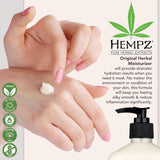 Hempz Original, Natural Hemp Seed Oil Body Moisturizer with Shea Butter & Ginseng, Pure Herbal Skin Lotion for Dryness, Nourishing Vegan Cream, Floral and Banana, 17 Fl Oz, 2 Pack