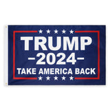 DANF Double Sided Donald Trump for President 2024 Take America Back Flag 3x5 Foot with Grommets