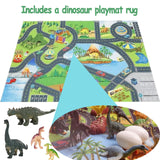 Dinosaur Advent Calendar 2024 - Jurassic Park Advent Calendar 2024 with Playmat Rug for Boys, Kids and Toddlers, 24-Day Countdown for Christmas Party Favor Gifts, Mini Dinos for 4 5 6 7 8 Years Old