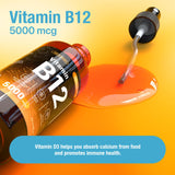 MOONRIN B12 Liquid Spray - Vitamin B12 Drops for Energy and Nerve Function – Support Brain, Memory, Mood, Immune System with B12 Sublingual Vitamins – Maximum Strength Vegan B12 Supplement – 2 Fl Oz