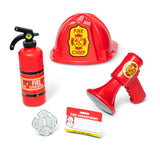 Melissa & Doug Fire Chief Role Play Costume Dress-Up Set Pretend Fire Fighter Outfit With Realistic Accessories, Firefighter Costume For Kids And Toddlers Ages 3+