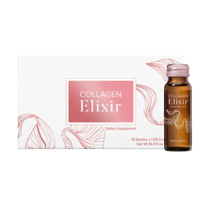 Isagenix Collagen Elixir - Collagen Drink with Marine Collagen Peptides - Liquid Collagen Shot to Support a Youthful Appearance with Vitamin C, Zinc & Biotin - 50 mL