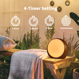 iDealSleep Brown Noise Sounds Machine White Noise Machine with 30 Soothing Sounds 12 Color Night Lights Auto-Off Timer Calming Sleep Machine with Memory Function for Baby Kids Adult for Office Privacy