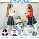 Mini Karaoke Machine for Kids Age 4-12, Bluetooth Speaker with 1 Wireless Microphone and LED Lights, Christmas Birthday Gifts for Girls Boys Adults