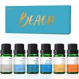 Beach Fragrance Oil, MitFlor Premium Scented Oils for Diffuser, Soap & Candle Making Scents, Summer Aromatherapy Essential Oils Gift Set, Coastal Linen, Ocean Mist and More, 6x10ml