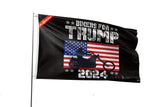 Double Sided Bikers For Trump Flag 4x6FT Trump 2024 Flag President Election Supporter Fans Patriotic MAGA Banner With 2 Brass Grommets Outdoor Indoor (Bikers, 4x6ft-3ply)