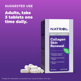 Natrol, Collagen Skin Renewal Tablets, Dietary Supplement, Helps Reduce Wrinkles & Improve Skin Elasticity, 120 Count