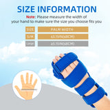 Resting Hand Splint, Stroke Hand Therapy Equipment, Hand Brace with Finger Support for Stroke Recovery Patients, Carpal Tunnel Syndrome, Arthritis, Tendinitis, Metacarpal Breaks (Large Right)