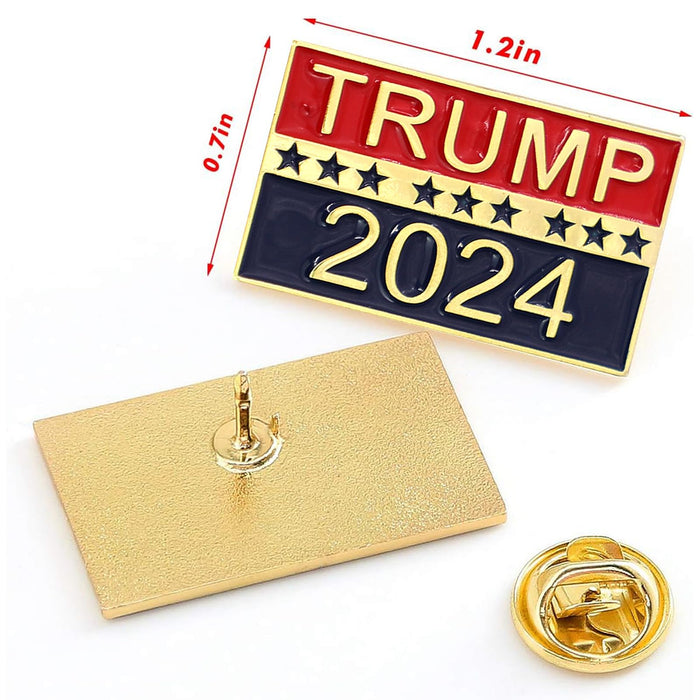 Show Your Support for Trump's 2024 Run with Trump Pins 2024 - Trump Lapel Pins for the 2024 President Election!