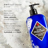 Jack Black - Pure Clean Daily Facial Cleanser, 16 fl oz â€“ 2-in-1 Facial Cleanser and Toner, Removes Dirt and Oil, PureScience Formula, Certified Organic Ingredients, Aloe and Sage Leaf