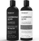 VANIDOX Carbonic Acid Shampoo and Conditioner for Men and Women, Deep Moisturizing Conditioner, Thickens, Softens, & Smooths Set for Hair Growth and Repair, Made in USA - 16 Fl Oz Each