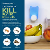 Wondercide - Flying Insect Trap - Indoor Bug Catcher for Fruit Flies, Gnats, Moths, and Mosquitoes - Starter Kit for Home and Kitchen - 1 Plug-in Light and 1 Cartridge