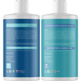 Volumizing Biotin Shampoo and Conditioner Set - Sulfate Free Shampoo and Conditioner for Dry Damaged Hair Care - Thinning Hair Shampoo and Conditioner with Nourishing Biotin and Rosemary Oil