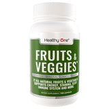 Healthy One Fruit and Veggies Supplement - 27 Superfood Fruit and Veggie Vitamins for Adults - Support Immune System - Daily Fruits and Vegetables Supplements - 150 Veggie Fruit Capsules