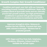 Nature Spell Hair Growth Shampoo and Conditioner Set 300ml x 2 – Growth Complex Sulphate Free Shampoo and Conditioner Sets – Improves Strength, Shine & Volume