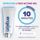 EROXON StimGel Treatment Gel for Erectile Dysfunction - Helps You Get an Erection Within 10 Minutes - Compatible with Latex Condoms and Lubricants - 4 Single Dose Tubes