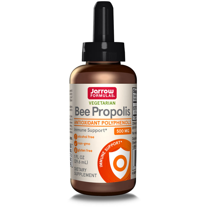 Jarrow Formulas Bee Propolis 500 mg - 1 fl oz - Alcohol-Free Liquid Extract - Immune Support Antioxidant Supplement - Immune Support - Approximately 30 Servings