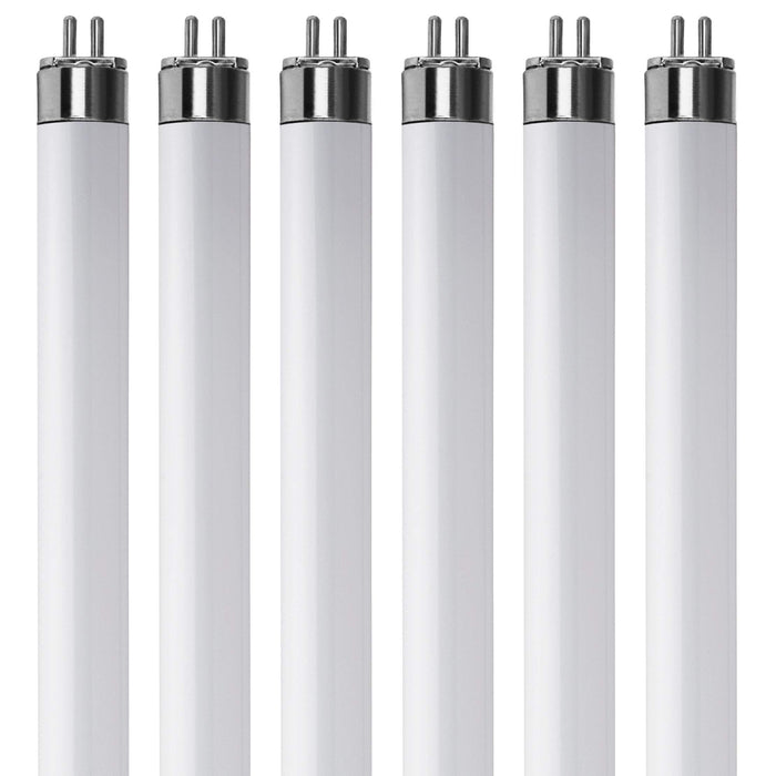 KOR (Pack of 6) F8T5/CW - T5 Fluorescent 4100K Cool White - 8 Watt - 12" Super Long Life Light Bulbs