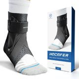 Hocafer Ankle Brace for Women & Men - Ankle Support Sprained Ankle Brace for Achilles,Tendon,Sprain,Injury Recovery,Ankle Support Brace for Running, Basketball, Football (Black,M,Right)