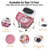 Electric Foot Bath Basin Massager with Heat and Massage Rollers for Pain Relief, Large Pedicure Foot Spa Machine Feet Soak Tub with Handle and Shower for Soaking Feet, Women Girls Wife Gifts, Pink