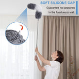 Microfiber Duster Kit for High Ceiling (6pcs), Extendable Dusters for Cleaning with 100" Extension Pole, Long Feather Duster for Fan/Car, House Cleaning Tool Kit by OOSOFITT