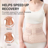 Trendyline Postpartum Belly Band Wrap: Abdominal Binder Post Surgery Postpartum Belly Wrap Post Partum Binder - C Section Recovery Support Belt Postpartum Girdle Stomach Hysterectomy Belly Band