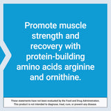 Life Extension Arginine Ornithine Powder, promotes muscle health & recovery, gluten free, non-GMO, net weight 150 grams