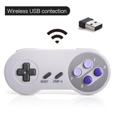 iNNEXT 2.4 GHz Wireless USB SNES Controller for Super Classic Games, Retro USB PC Controller Compatible for Windows PC MAC Linux Genesis Raspberry Pi Retropie Emulator [Plug & Play] [Rechargeable]