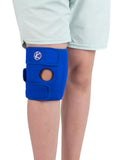 KARM Kids Knee Brace for Knee Pain Support - Knee Brace for Kids Osgood Schlatter Knee Brace Youth, MCL, Sports, Meniscus Tear. Knee Support for Kids. Child Knee Brace Support for Boys, Girls (Blue)